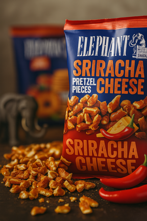 Elephant Pretzel Pieces Sriracha Cheese Käse 125g