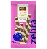 Feiny Biscuits Waffelröllchen Zebra 150g