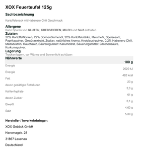 XOX Feuerteufel 125g