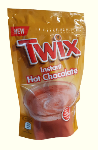 Twix Instant Hot Chocolate – 3 × 140 g | Trinkschokolade mit Karamellnote | Kakao-Getränkepulver für heiße Milch