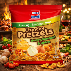 XOX Crunchy Pretzels Honey Mustard Onion 125g