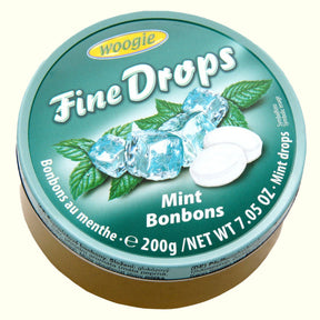 Woogie Fine Drops Mint Bonbons 200g - TopCandy